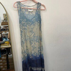 NWT For love and Liberty Blue Mesh Dress